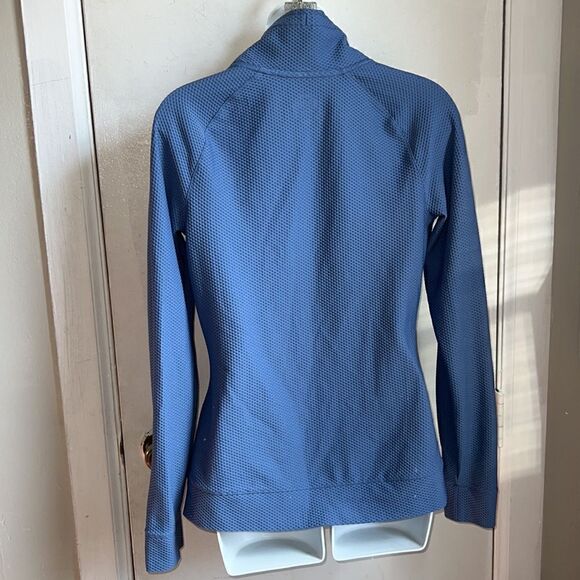 SLAZENGER GOLF Cornflower Blue Textured Mockneck Pullover Sweater-S - Picture 4 of 7